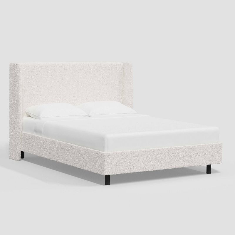 Antwerp Wingback Platform Bed in Boucle - Threshold™, 1 of 6