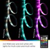Monster 10m RGBW LED Light Strip Sound Reactive Indoor: Flexible USB-Powered Tape Lights, Multicolor, 240 Bulbs, 4 Settings - 4 of 4