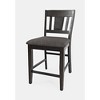 Jofran,Upholstered Slatback Counter Height Stool with Nailhead Trim (Set of 2) - 2 of 4