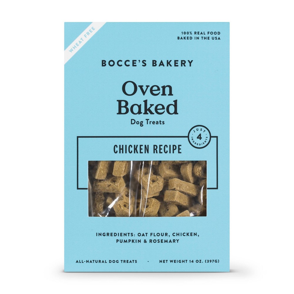 Photos - Dog Food Bocce's Bakery Chicken and Pumpkin Basic Wheat Free Dog Treats - 14oz