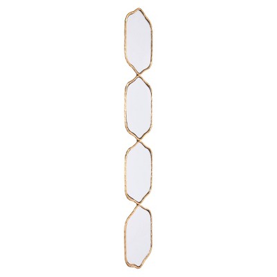 ZM Home 43" Modern Rectangular Mirror Gold