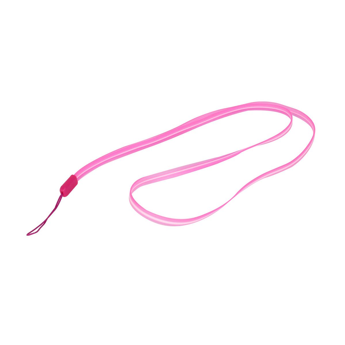 Unique Bargains Hot Pink Soft Neck Strap Lanyard Holder 18" Long for MP3 Cell Phone Keys Work Card