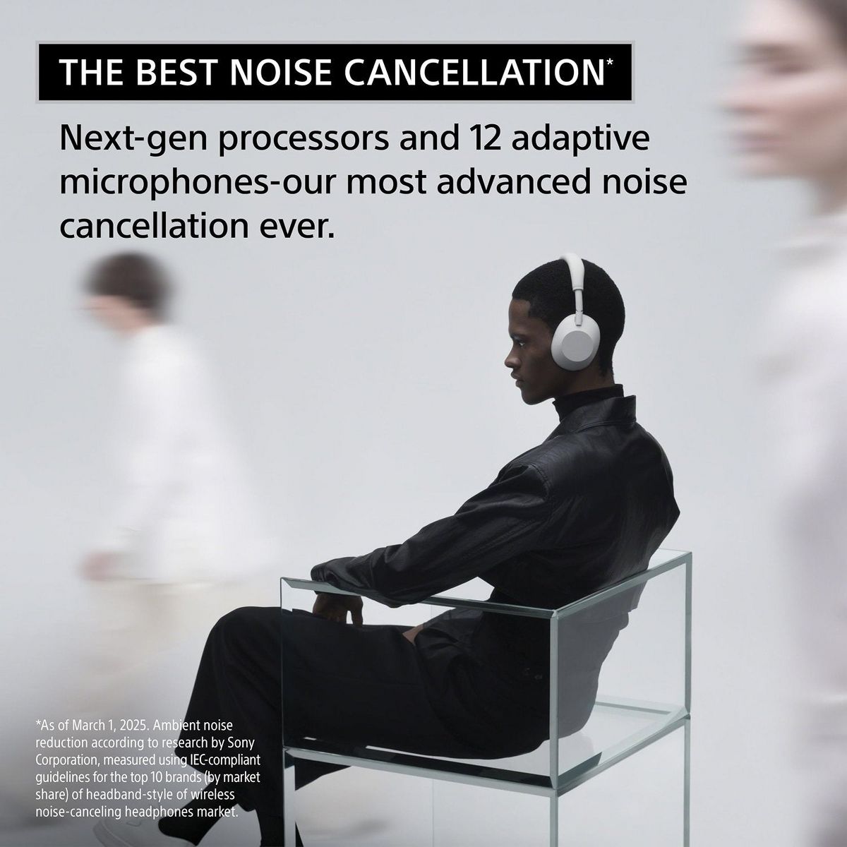 Sony WH-1000XM6 Best Wireless Noise Canceling Headphones (Black) - thumbnail 2