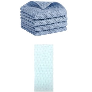 REGALWOVEN 5 Pack Soft Absorbent Waffle Cotton Bathroom Hand Towel Set 13" x 30" - 1 of 4