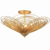 Crystorama Lighting Doral 3 - Light Semi-Flush Mount in  Renaissance Gold - 2 of 4