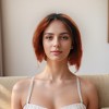 Unique Bargains Women's Straight Short Hair Wig 13x4x1in 150 Real Human Hair 6in 1 Pc - 2 of 4