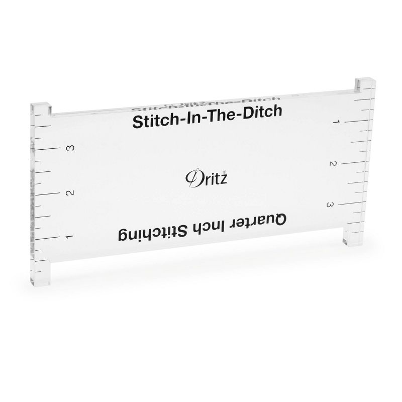 Dritz Acrylic Stitch Tool for 1/4&#34; Presser Foot Clear, 2 of 5