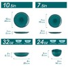 vancasso 24 Piece Dinner Sets for 6 People, Hand Painted Green Swirls Dinnerware Set, Include 6 piece with Dinner/Dessert Plates, Pasta/Cereal Bowl - 2 of 4