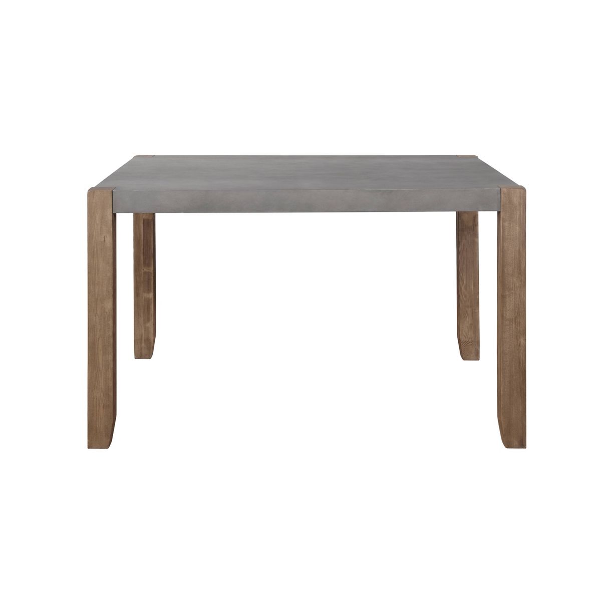 Davenport Faux Concrete and Wood Loft Dining Table - Alaterre Furniture