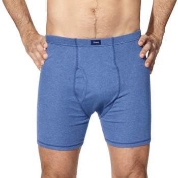 Hanes Full-Cut Woven Boxers 55/45 3 Pack, Mens Thongs Designer Underwear