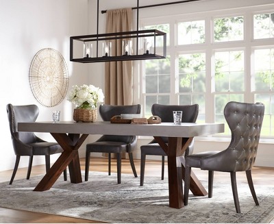 Oil Rubbed Bronze Linear Pendant Chandelier with Clear Glass