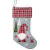 Season's Designs 20In Grey Gnome Stocking - 3 of 4
