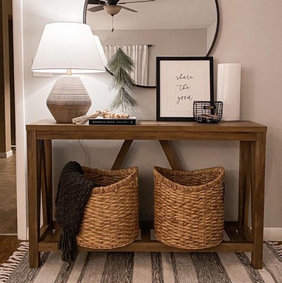 Taylen A Frame Farmhouse Entryway Console Table - Saracina Home : Target