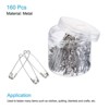 Unique Bargains Metal DIY Blankets Crafts Brooch Making Home Sewing Safety Pins 160 Pcs - 3 of 3