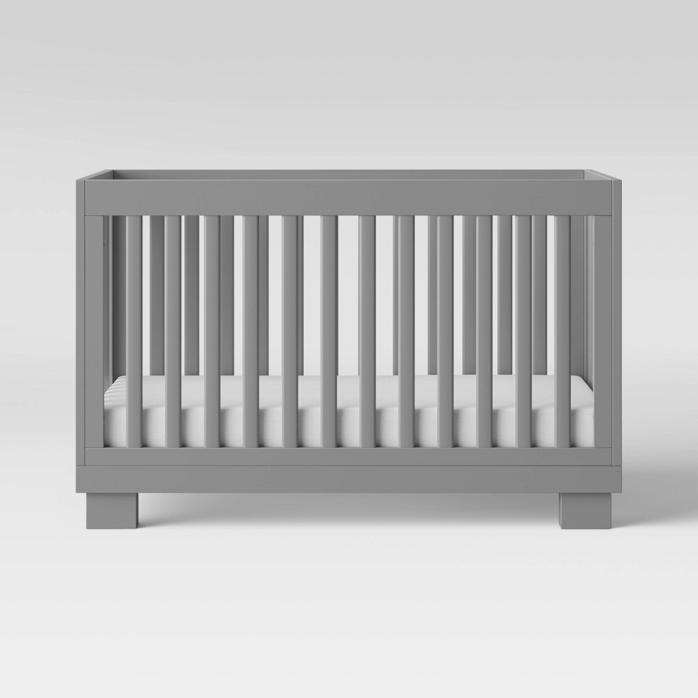 Babyletto Modo 3-in-1 Convertible Crib with Toddler Rail - Gray -  16634931