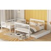 NicBex Twin Over Full Bunk Bed with Guardrail and Twin size Trundle,Loft Bed with Staircase and Storage,Noise Reduced Bunk Beds for Bedroom - 4 of 4