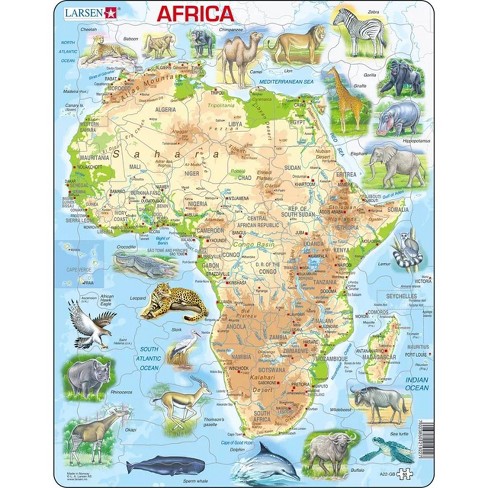 easy special purpose map of africa