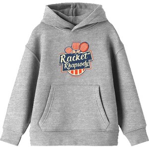 Padel Tennis "Racket Rhapsody" Youth Long Sleeve Hoodie - 1 of 2