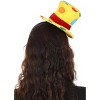 HalloweenCostumes.com One Size   Adult Mini Yellow Clown Top Hat Halloween Costume Accessory, Blue/Yellow/Red - 2 of 4