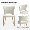 Leticia Mid-century Modern Wingback Dining Chair with Solid Wood Legs Set of 4|ARTFUL LIVING DESIGN - 3 of 4