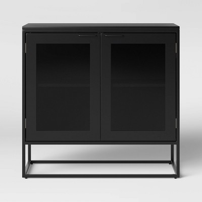 target black cabinet