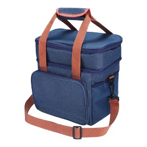 REGALWOVEN Oxford Wipe Clean Insulated Large Capacity Lunch Bags 10.2 x 7.1 x 11 Inches - 1 of 4