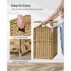 SONGMICS Laundry Hamper Bamboo Laundry Basket with Lid and Handles Wicker hamper - image 4 of 4