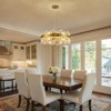 Ludomide Modern Crystal Chandelier, 12-Light Brushed Gold 2-Tiers Crystal Raindrop Chandelier - 2 of 4