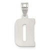 Black Bow Jewelry Sterling Silver, Sami Collection, Textured Block Initial D Pendant - 3 of 4