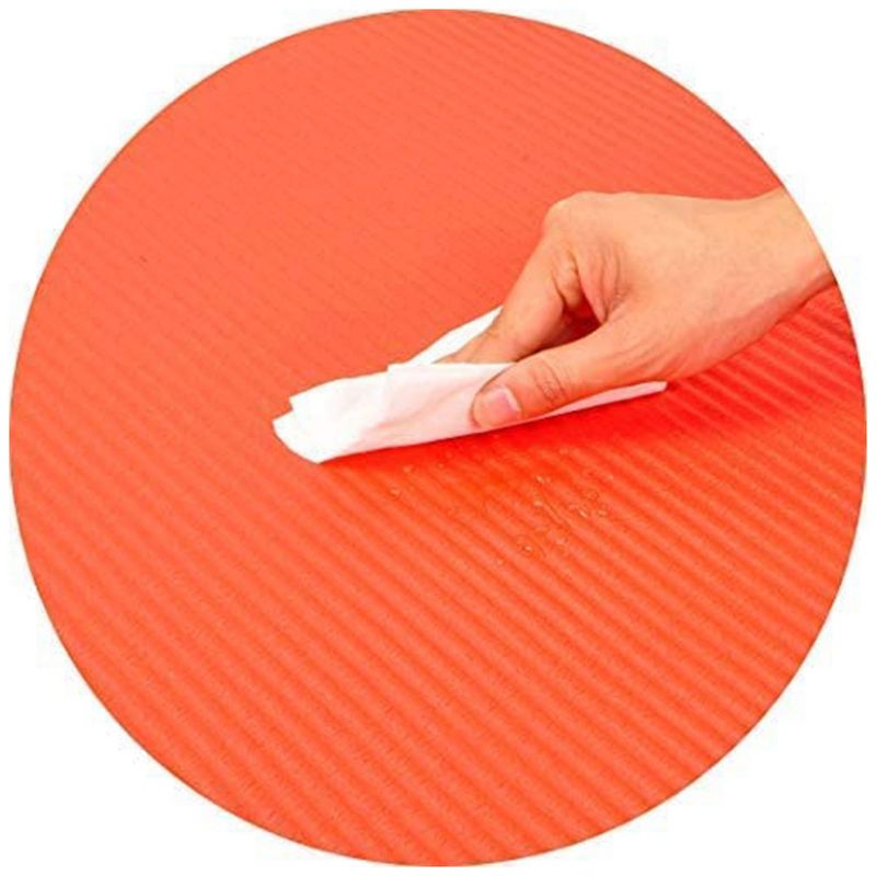 BalanceFrom GoCloud 71" x 24" All-Purpose 1-Inch Extra Thick Double-Sided Non-Slip High Density Anti-Tear Exercise Yoga Mat with Carrying Strap, 3 of 5