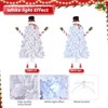 6.5ft White Flocked Snowman Christmas Tree with 140 LED Lights - 2 of 4