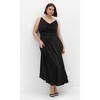 Women's Plus Size Kamila Cowl Neck Dress - black | CITY CHIC - 2 of 4