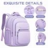 Kids Backpack for Girls School Backpack with Lunch Box 3Pcs Set Pencil Case Bookbag Cute Elementary Students Daypacks - 4 of 4