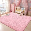Luxury Modern Plush Fluffy Velvet Rug 5 x 8 ft, Faux Wool Rugs with  Non-Slip & Washable,for Bedroom Living Room Nursery - 3 of 4