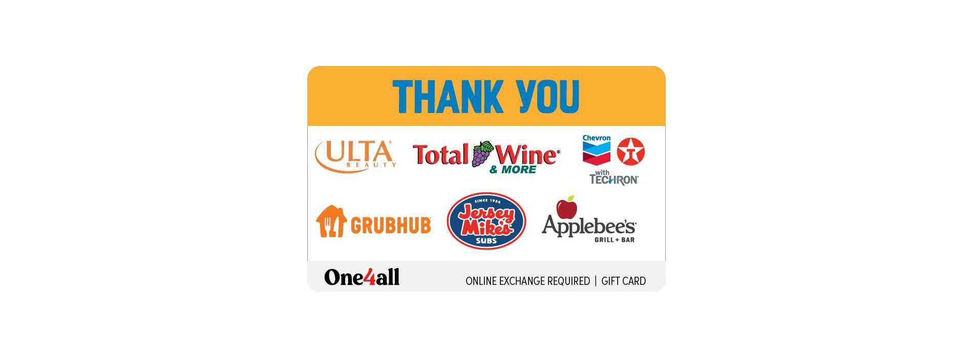 $50 Target One4All Thank You Gift Card (Email Delivery)