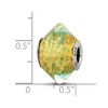 Black Bow Jewelry Yellow with Teal Murano Glass & Sterling Silver Bead Charm, 17mm - 4 of 4