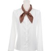 Elerevyo Women's Floral Chiffon Lightweight Skinny Neck Scarf Neckerchief - 2 of 4