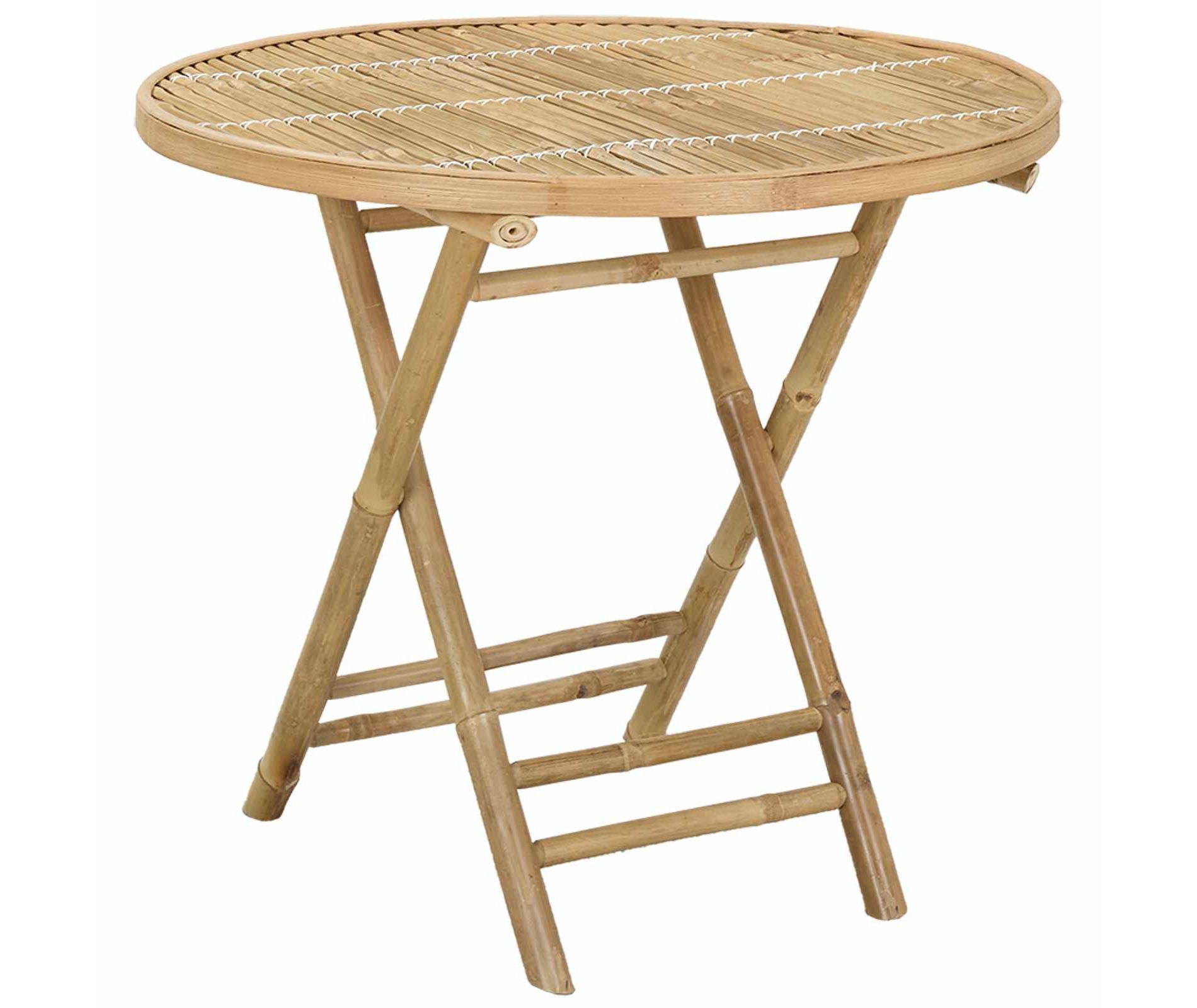 vidaXL Garden Table Natural 31.50 x 27.56 in Bamboo