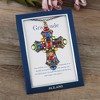Anna-Kaci Colorful Stained Glass Rhinestone Pendant Necklace Gift Message Card & Envelope Jewelry Gifts - 3 of 4