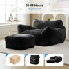 Mjkone Bean Bag Chair, Big Beanbag Chair with Ottoman - 3 of 4