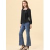 Allegra K Women's Casual Button Decor Long Sleeve Solid Square Neck Blouse - 2 of 4