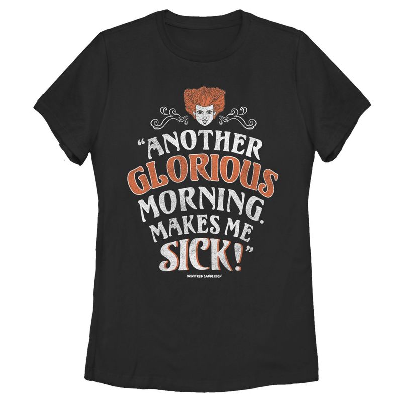 Women's Disney Hocus Pocus Winifred Glorious Morning T-Shirt, 1 of 4