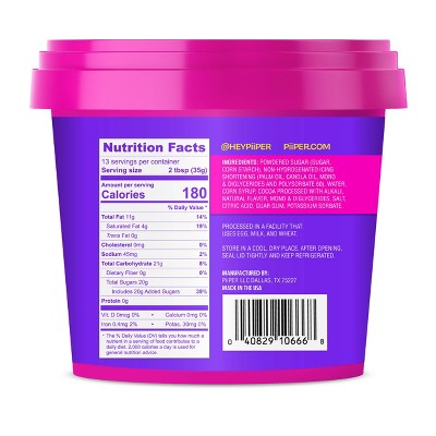 Piiper Brownie Batter Buttercream Frosting - 16oz