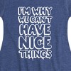 Girls' - Instant Message - I'm Why We Can't Have Nice Things Fit & Flair Cap Sleeve Graphic Dress - 2 of 4
