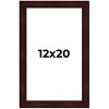 PosterPalooza | Distressed Brown Picture Frame - UV Acrylic, Foam Board Backing, Hanging Hardware - 2 of 4