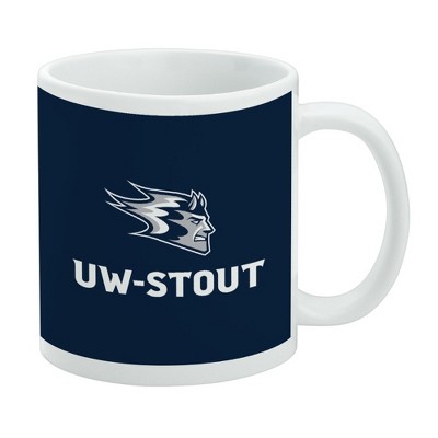 University of Wisconsin - Stout Primary Logo Ceramic Coffee Mug Novelty Gift Mugs for Coffee Tea and Hot Drinks 11oz White