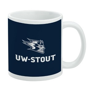 University of Wisconsin - Stout Primary Logo Ceramic Coffee Mug Novelty Gift Mugs for Coffee Tea and Hot Drinks 11oz White - 1 of 4