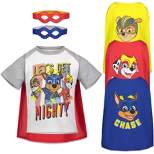 PAW Patrol Rubble Marshall Chase T-Shirt Capes and Masks 6 Piece Outfit Set Toddler