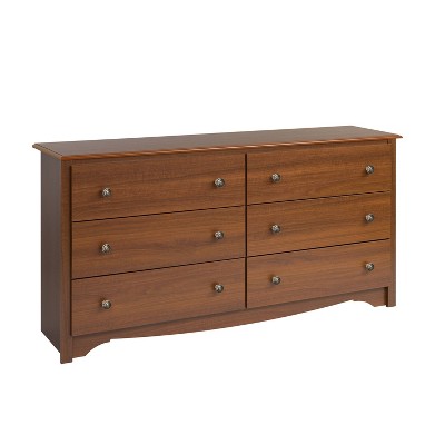 Cherry Monterey 68" Double Dresser with Scalloped Apron