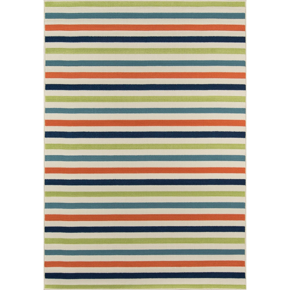  Baja Beacon Accent Rug Green/Red/Blue